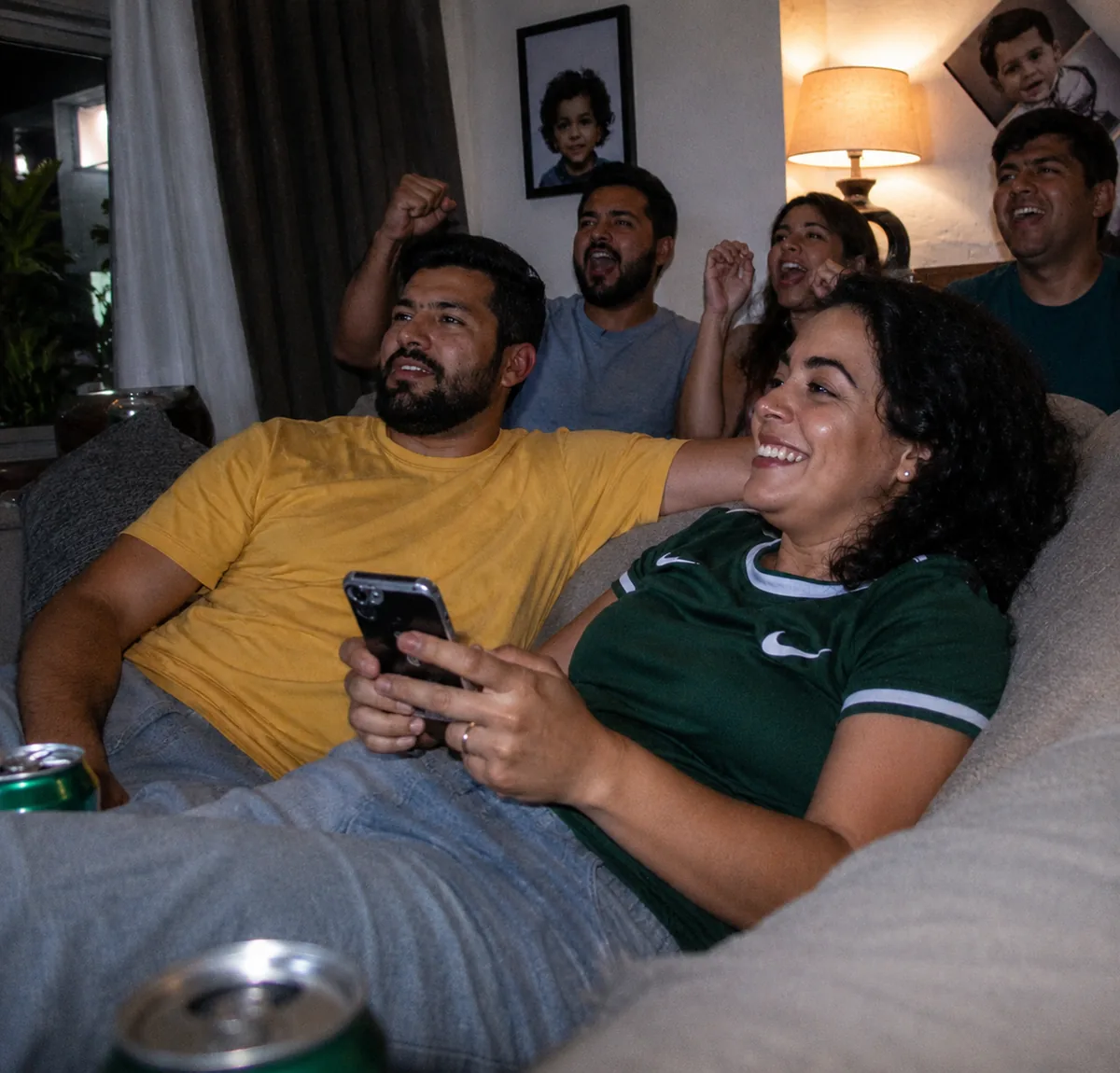 Aficionado mexicano viviendo el Mundial con emoción